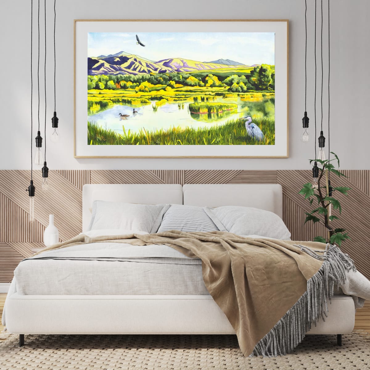 View From the Gate - Colorado Wetlands Paper Fine Art Print