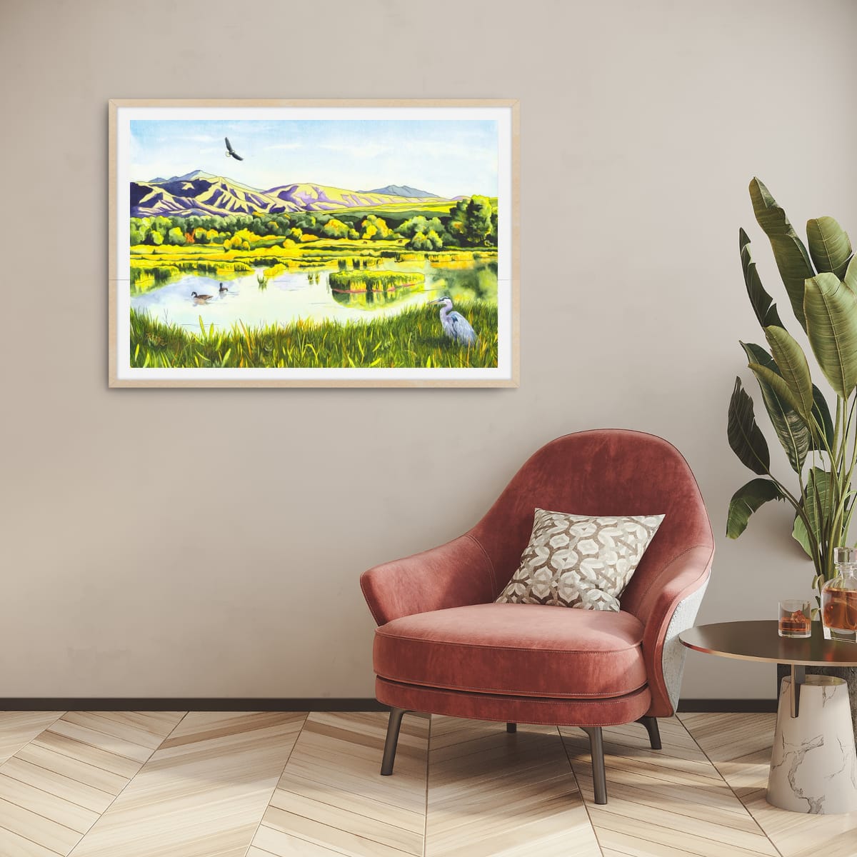 View From the Gate - Colorado Wetlands Paper Fine Art Print