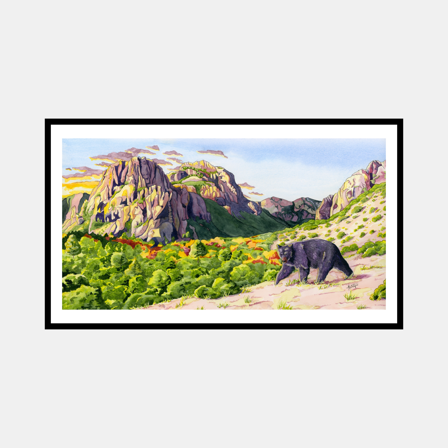 Guardians of the Canyon – Desert Wildlife Paper Fine Art Print