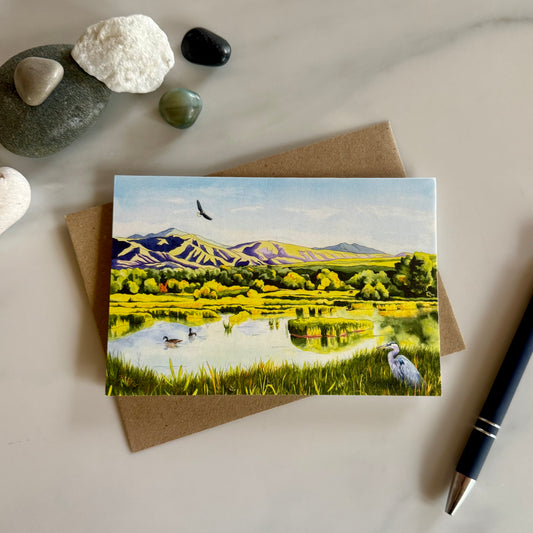 View From the Gate Greeting Card