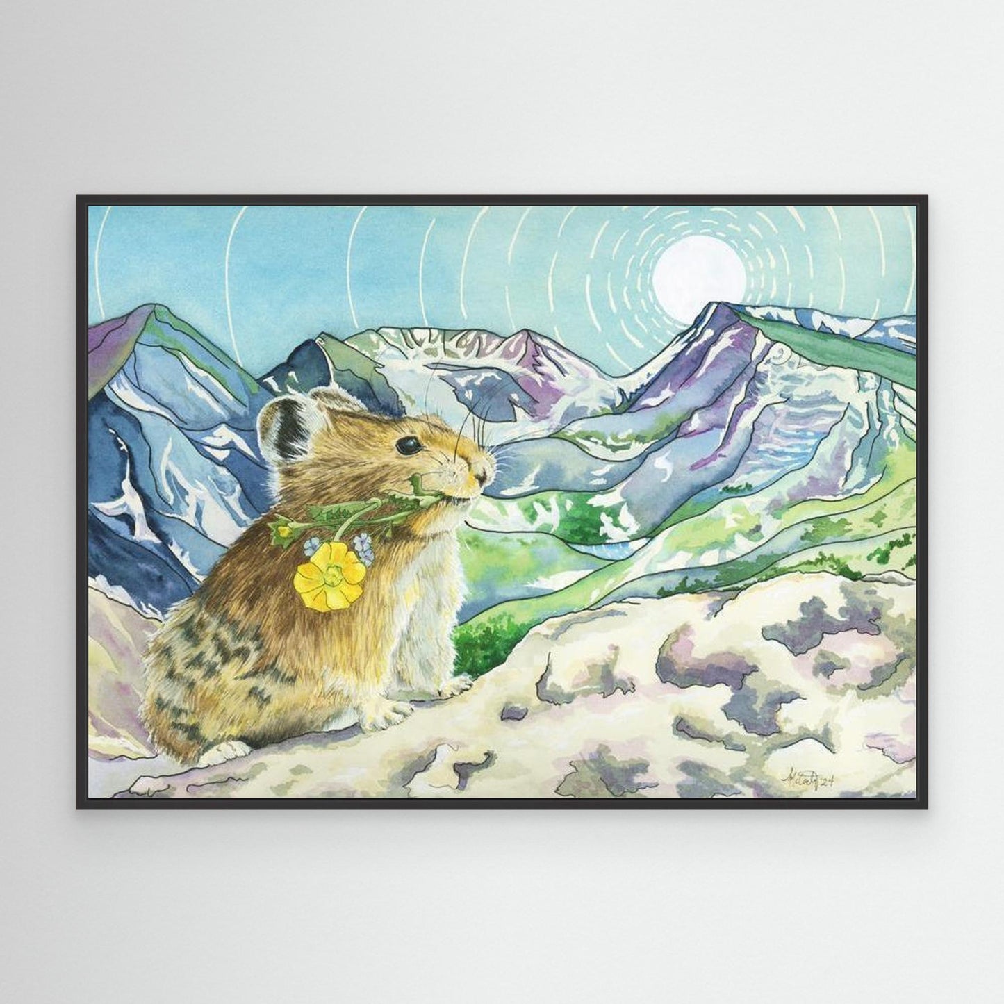 Peek Beyond the Pika – Rocky Mountain Canvas Fine Art Print
