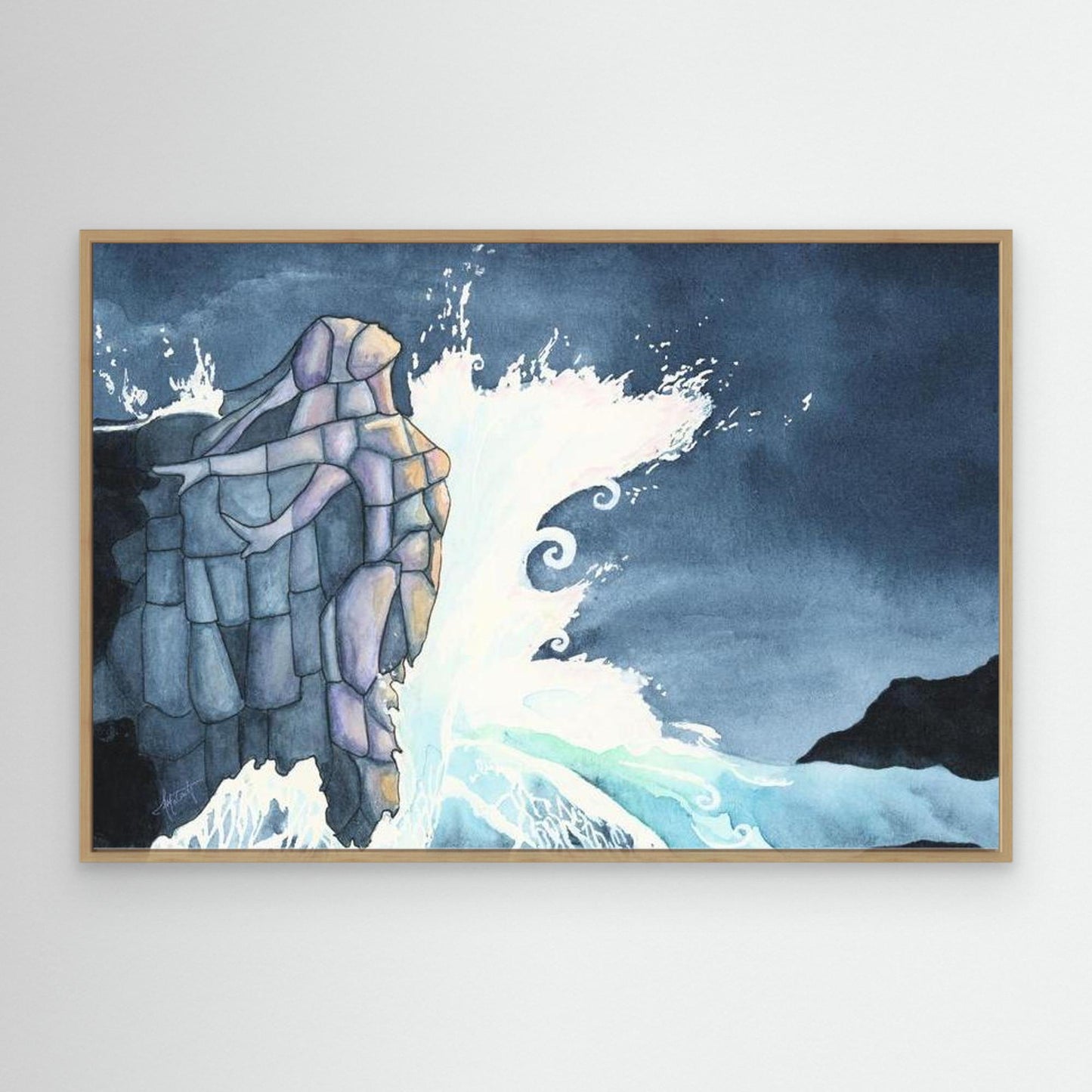 I Am the Rock – Sarah J. Maas Valkyrie Quote Canvas Fine Art Print