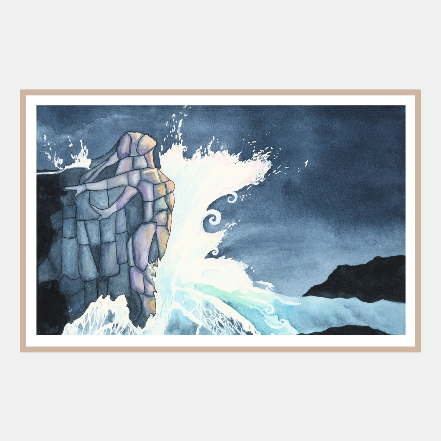 I Am the Rock – Sarah J. Maas Valkyrie Quote Paper Fine Art Print