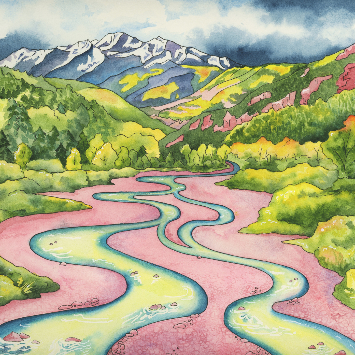 Crystal River Magic – Colorado Mountain River Canvas Fine Art Print