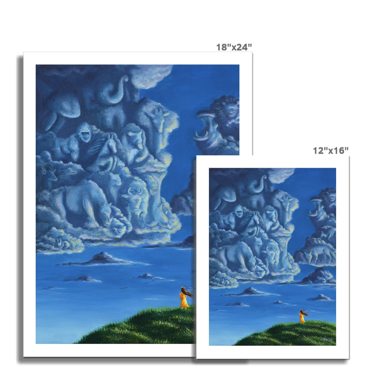 Cloud Gazing Rolled Canvas