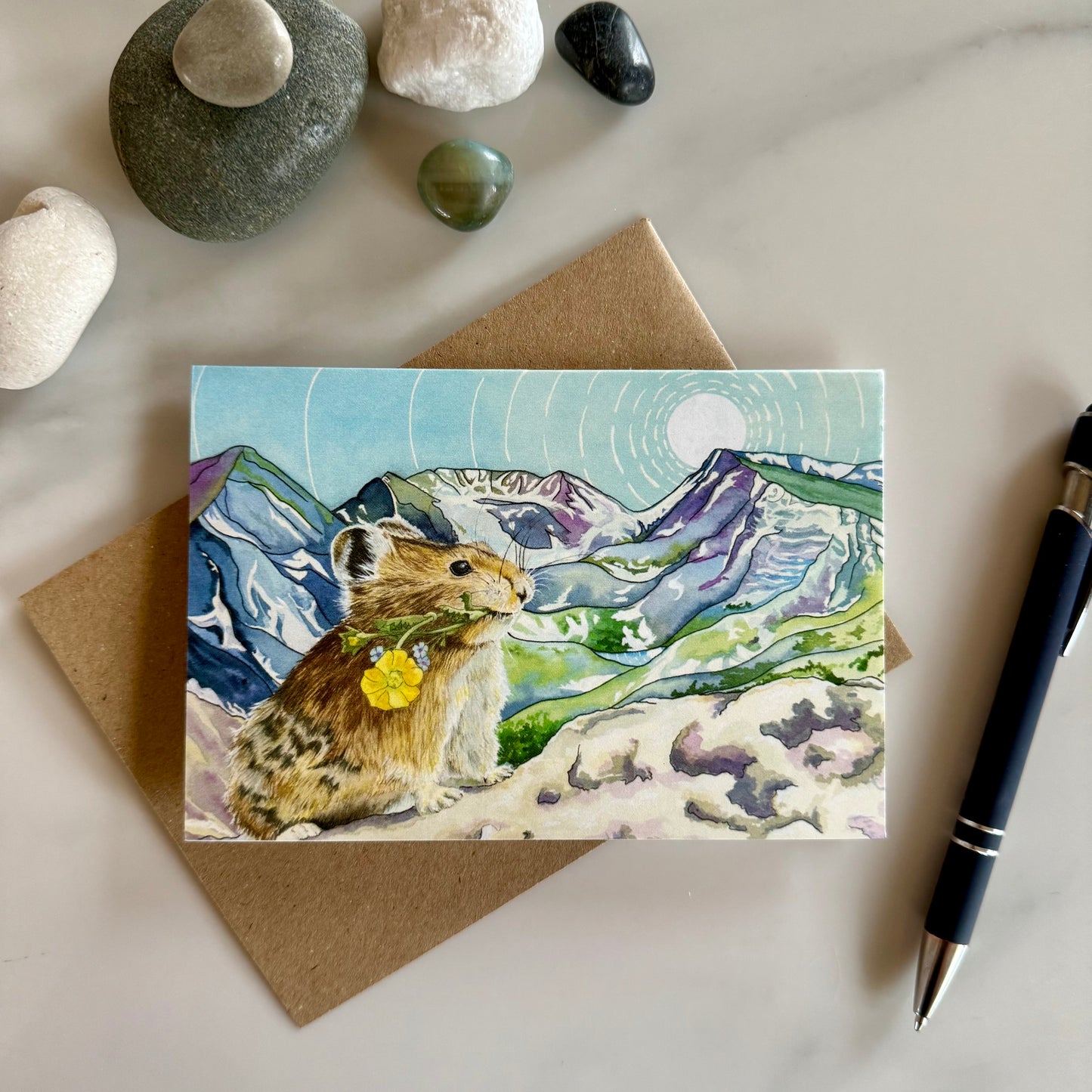 Peek Beyond the Pika Greeting Card