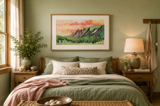 Sunrise Over the Flatirons – Boulder, Colorado Nature Fine Art Print