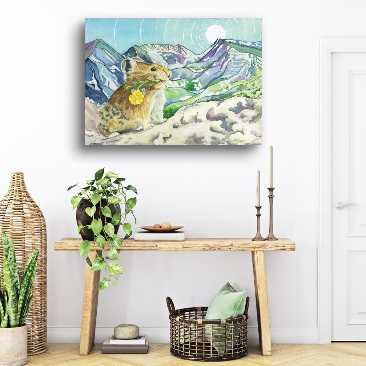 Peek Beyond the Pika – Rocky Mountain Canvas Fine Art Print