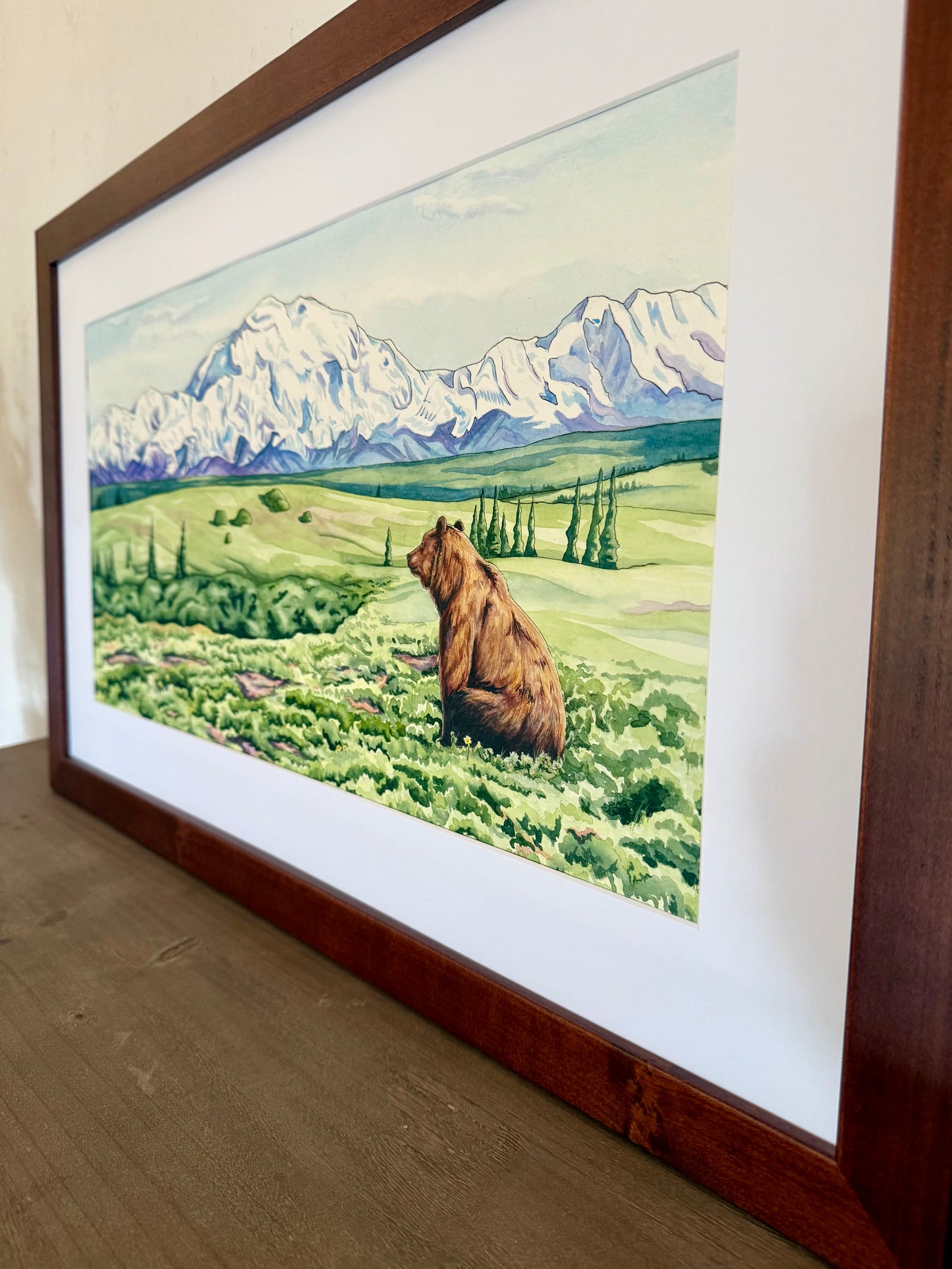 Denali Dreamin' - Alaska Wildlife Original Watercolor Painting