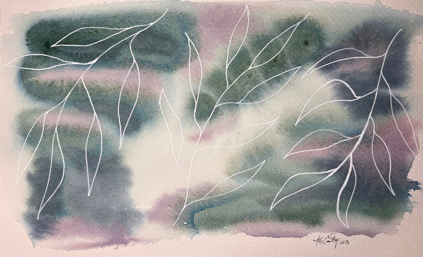 Sage Leaf White Art Prints | The Sage Leaf Studio