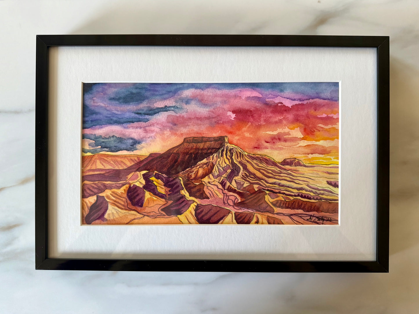 Capitol Reef Majesty – Southwest Desert Landscape Original Watercolor Painting