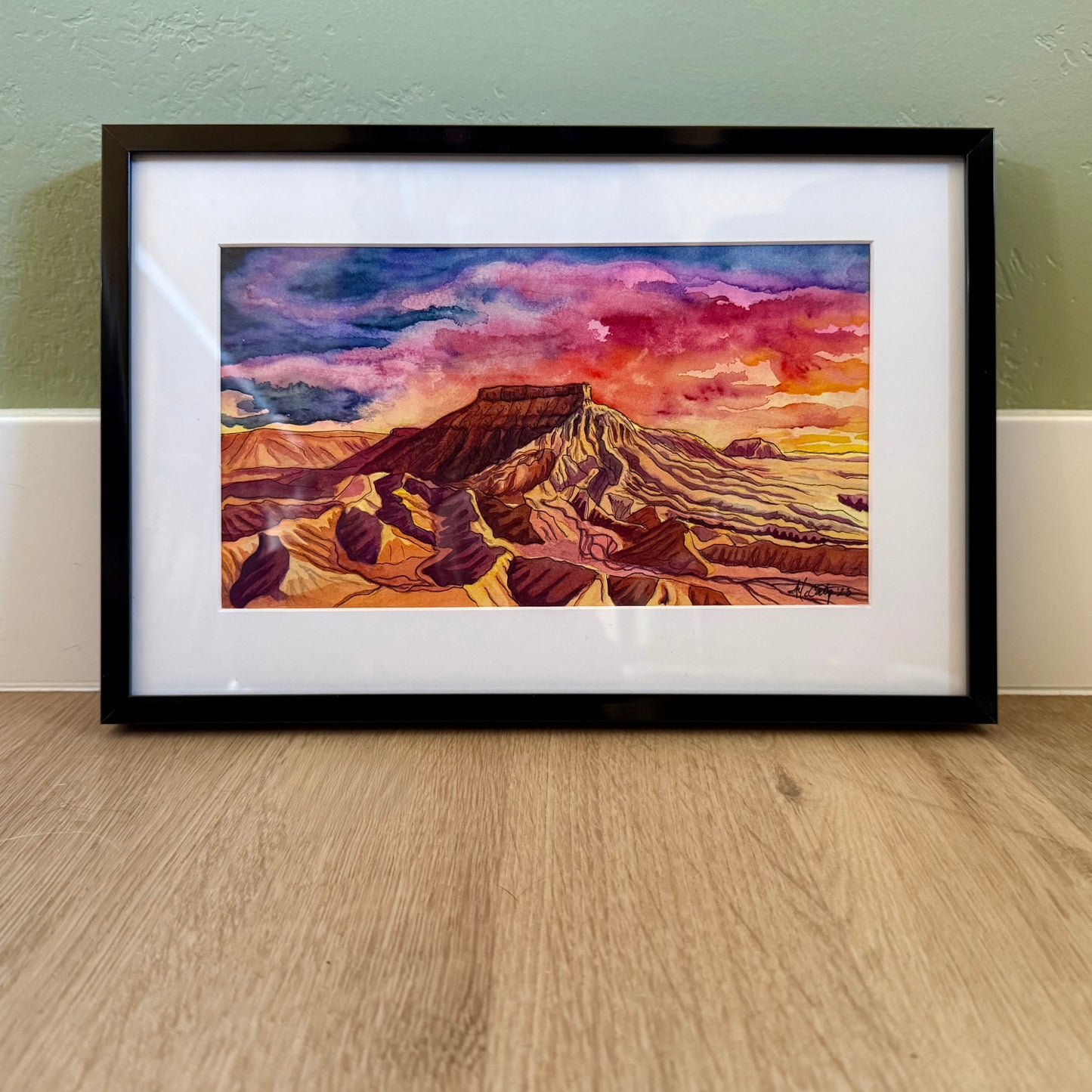 Capitol Reef Majesty – Southwest Desert Landscape Original Watercolor Painting