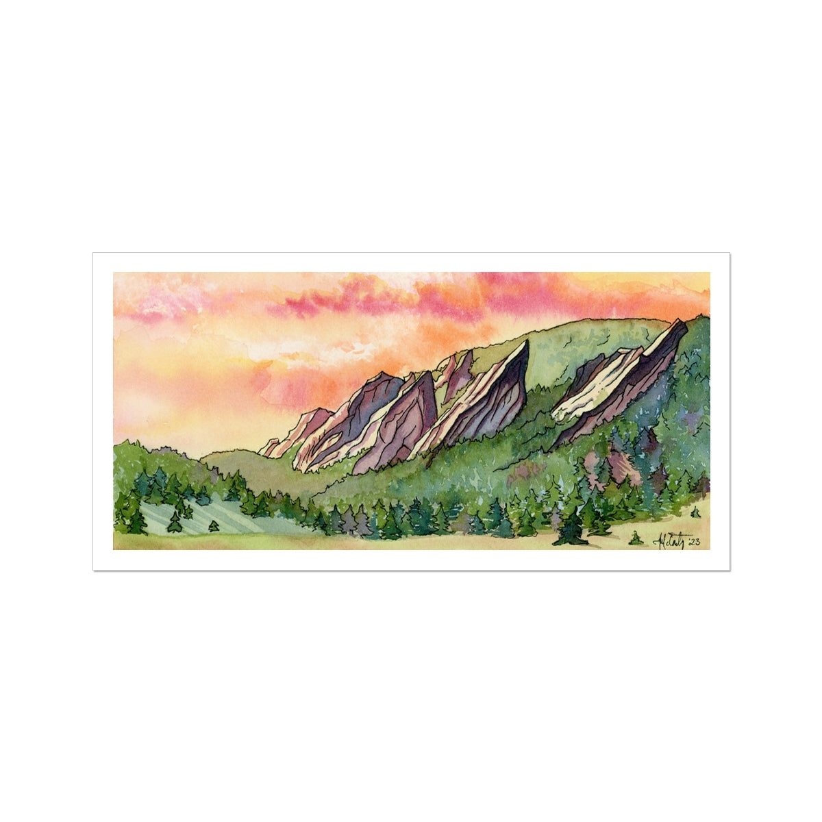 Bestselling Sunrise Over Flatirons Paper Fine Art Print ($65)