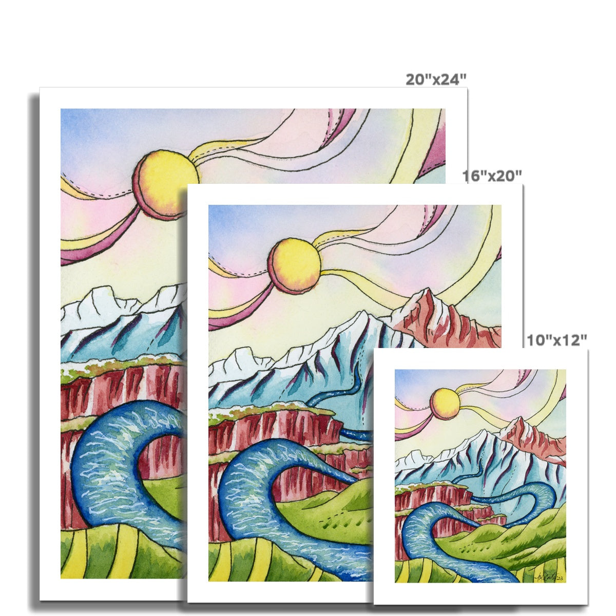 Whimsical St. Vrain Rolled Canvas