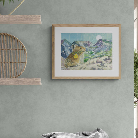 Peek Beyond the Pika – Rocky Mountain Paper Fine Art Print