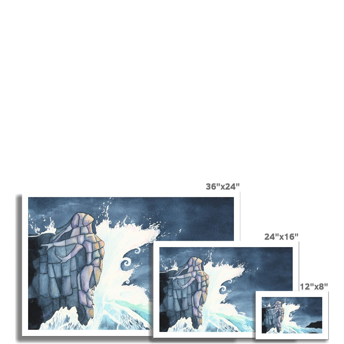 I Am the Rock Rolled Canvas