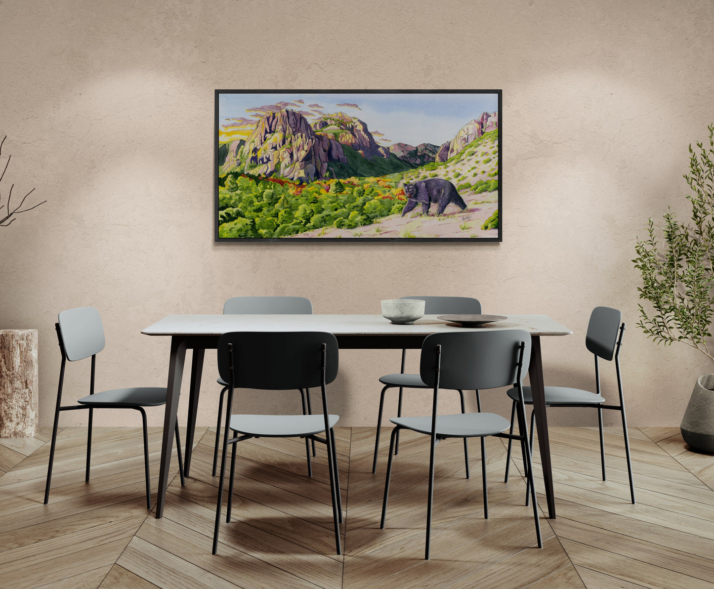 Guardians of the Canyon – Desert Wildlife Canvas Fine Art Print