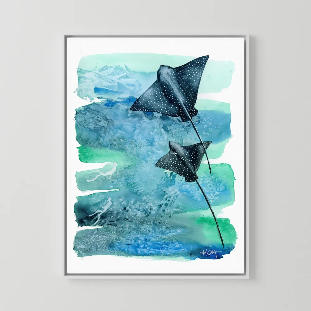 Time Together — Eagle Ray Fine Art Print