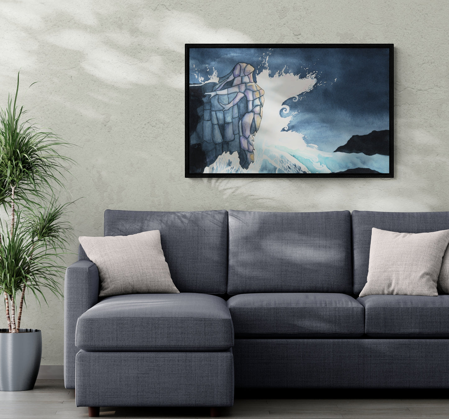 I Am the Rock – Sarah J. Maas Valkyrie Quote Canvas Fine Art Print
