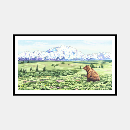 Denali Dreamin’ – Alaska Wildlife Paper Fine Art Print