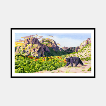 Guardians of the Canyon – Desert Wildlife Paper Fine Art Print