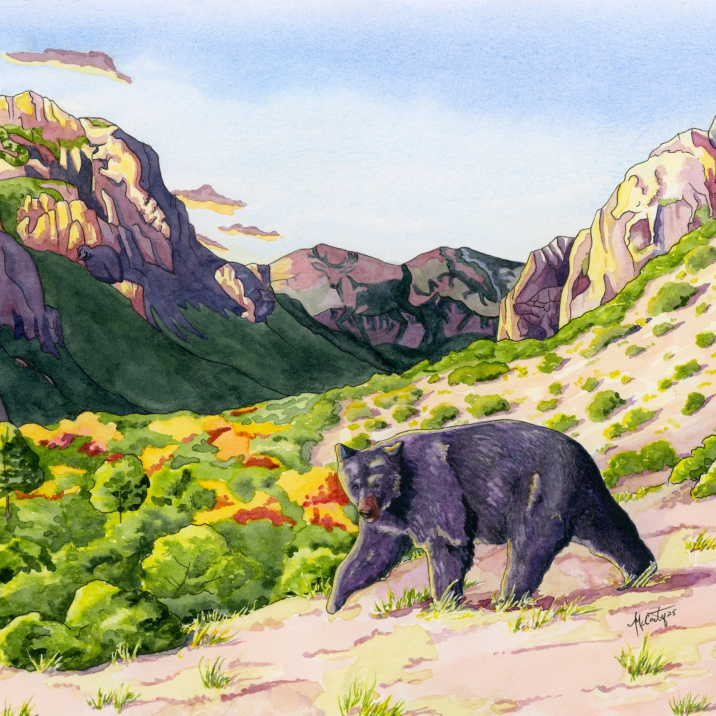 Guardians of the Canyon – Desert Wildlife Canvas Fine Art Print