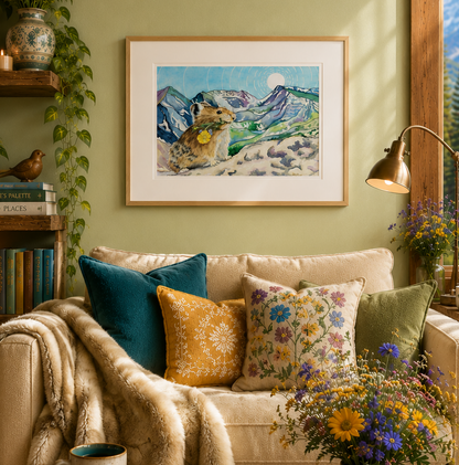 Peek Beyond the Pika - Rocky Mountain Wildlife Fine Art Paper Print