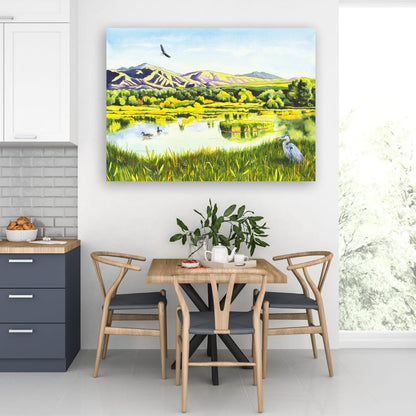 View From the Gate - Colorado Wetlands Fine Art Print