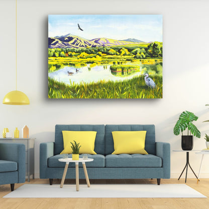 View From the Gate - Colorado Wetlands Fine Art Print