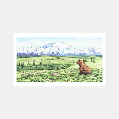 Denali Dreamin’ – Alaska Wildlife Paper Fine Art Print