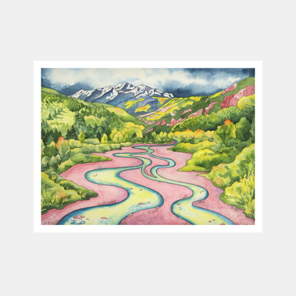 Crystal River Magic – Colorado Mountain River Paper Fine Art Print
