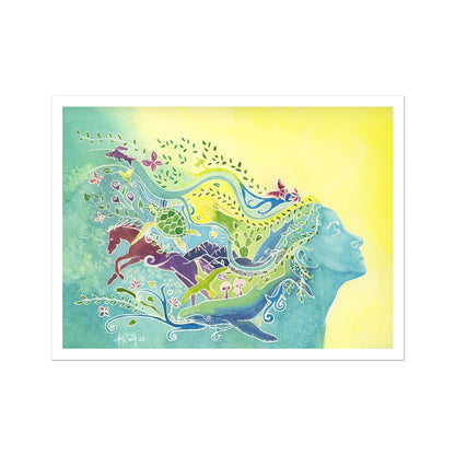 The Vision Within - Wildlife-Inspired Watercolor Fine Art Print