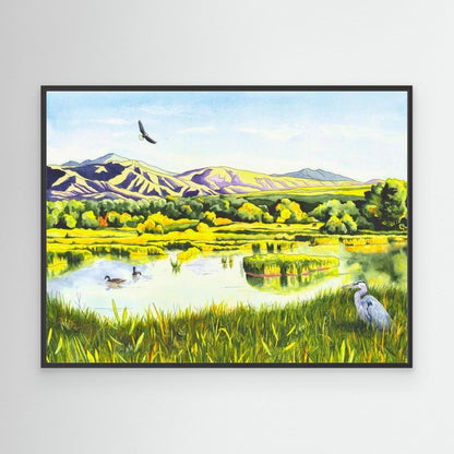 View From the Gate - Colorado Wetlands Fine Art Print