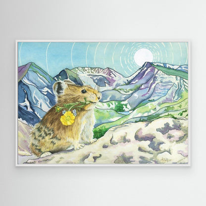 Peek Beyond the Pika – Rocky Mountain Canvas Fine Art Print