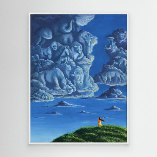 Cloud Gazing Canvas Fine Art Print