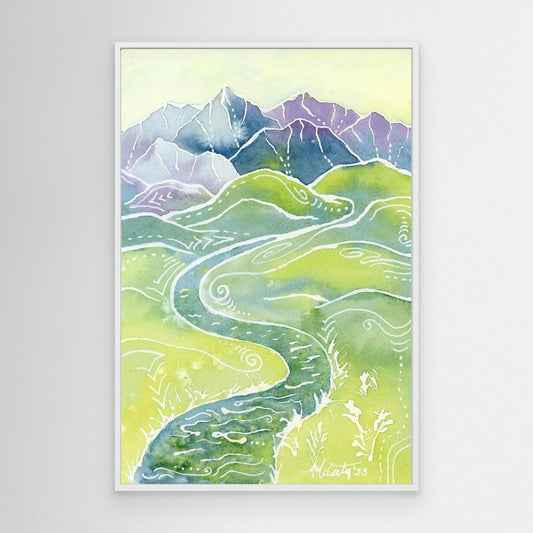 Crystalline Peaks Canvas Fine Art Print
