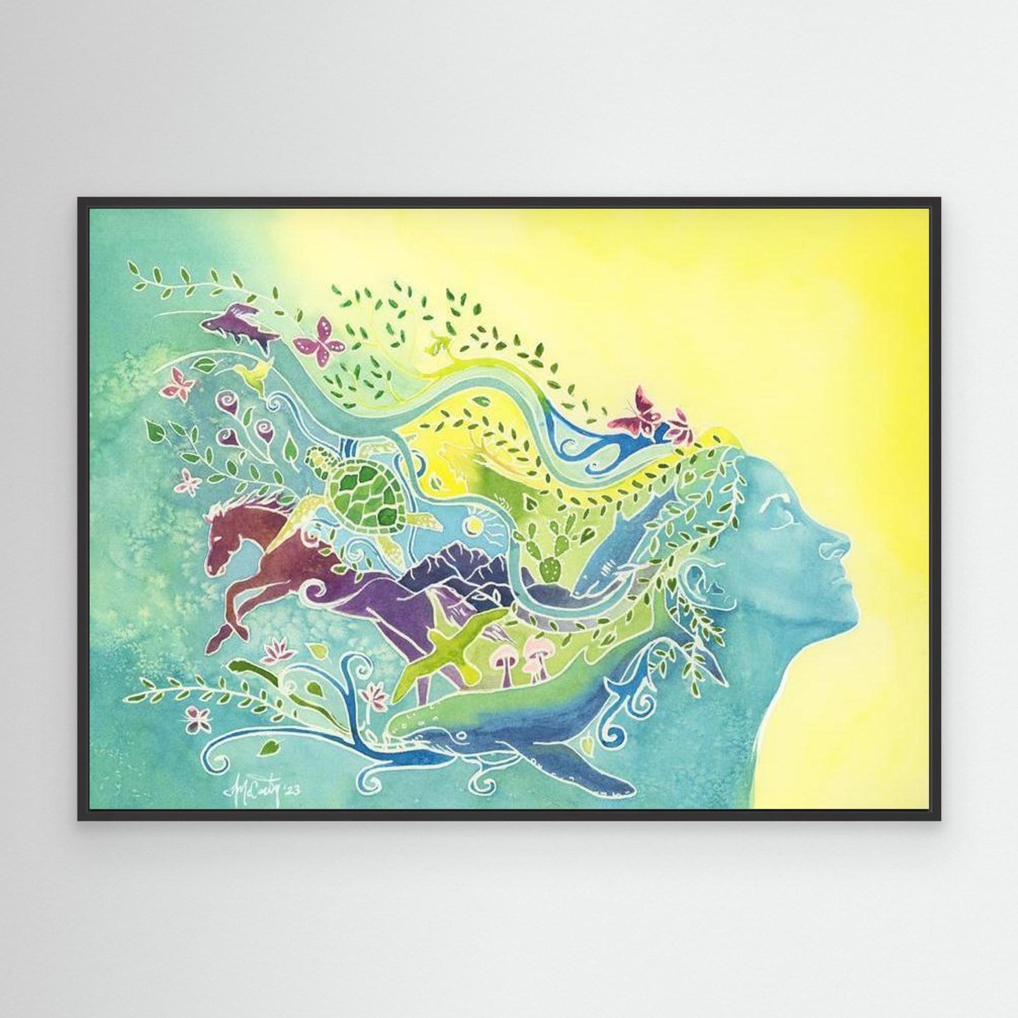 The Vision Within - Wildlife-Inspired Watercolor Fine Art Print