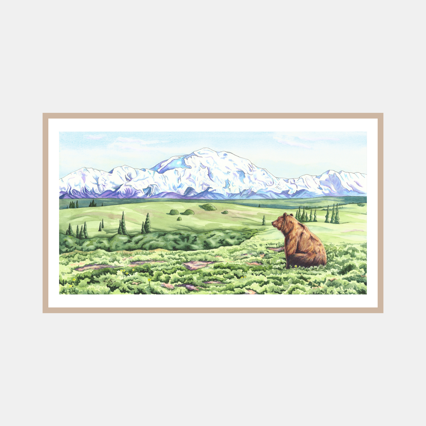 Denali Dreamin’ – Alaska Wildlife Paper Fine Art Print