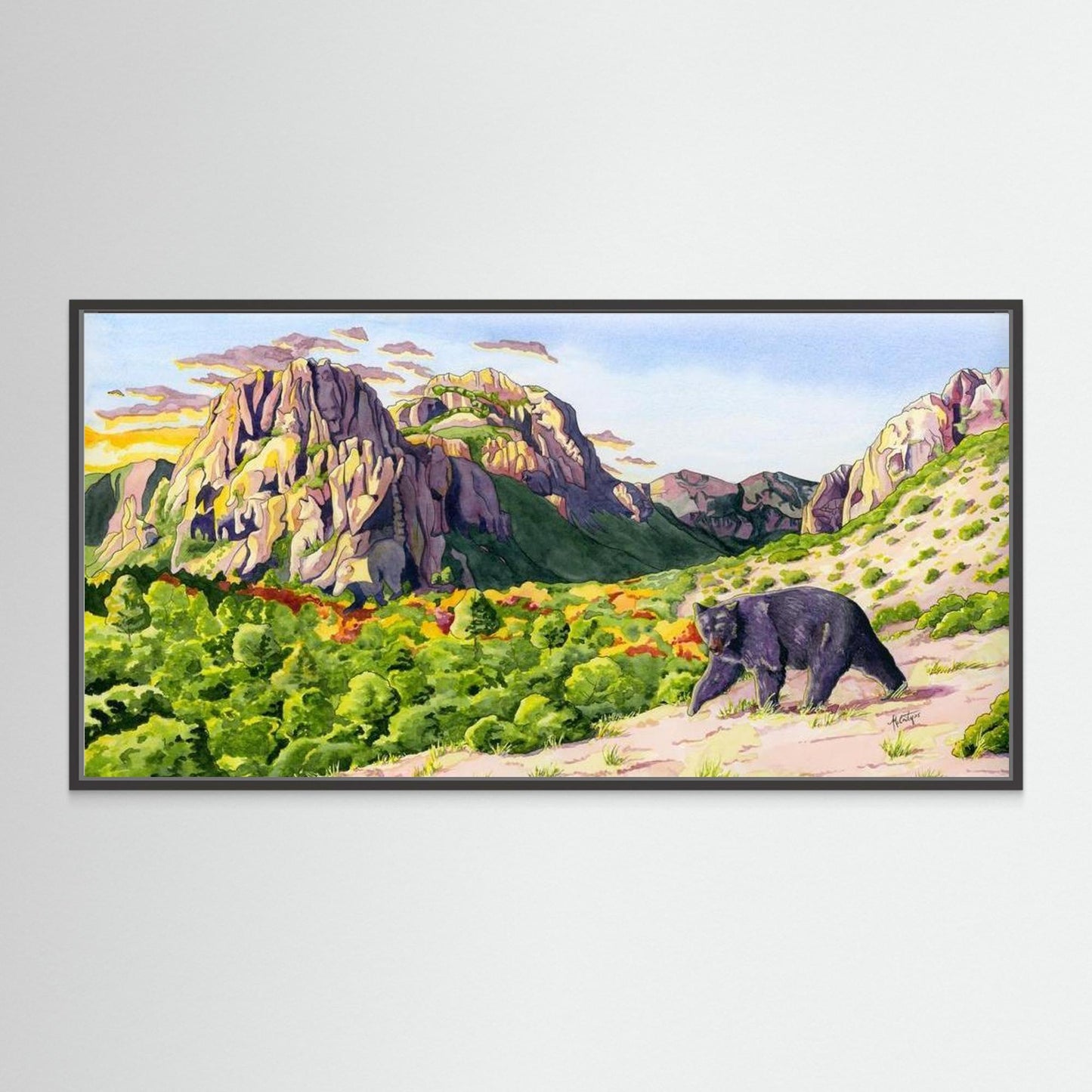 Guardians of the Canyon – Desert Wildlife Canvas Fine Art Print