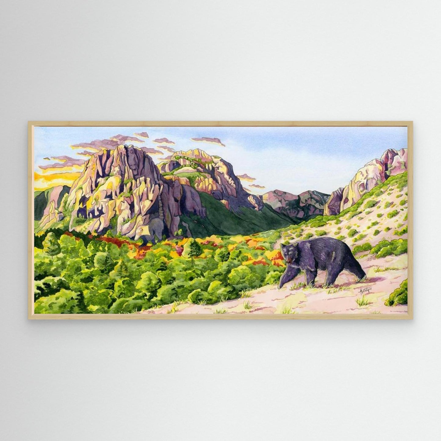 Guardians of the Canyon – Desert Wildlife Canvas Fine Art Print