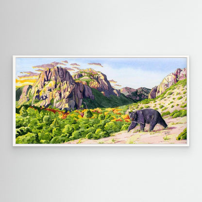 Guardians of the Canyon – Desert Wildlife Canvas Fine Art Print
