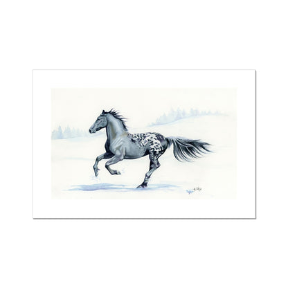 Winter Warrior – War Horse-Inspired Friesian Equine Fine Art Print