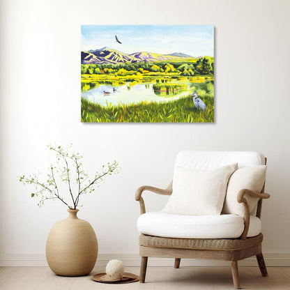 View From the Gate - Colorado Wetlands Fine Art Print