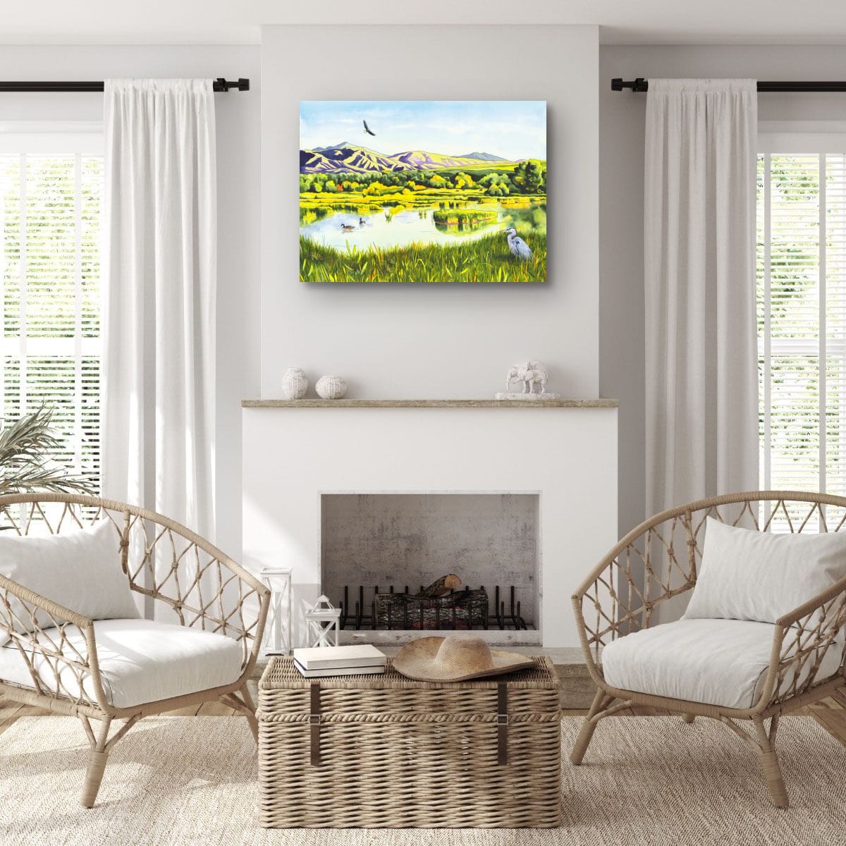 View From the Gate - Colorado Wetlands Fine Art Print
