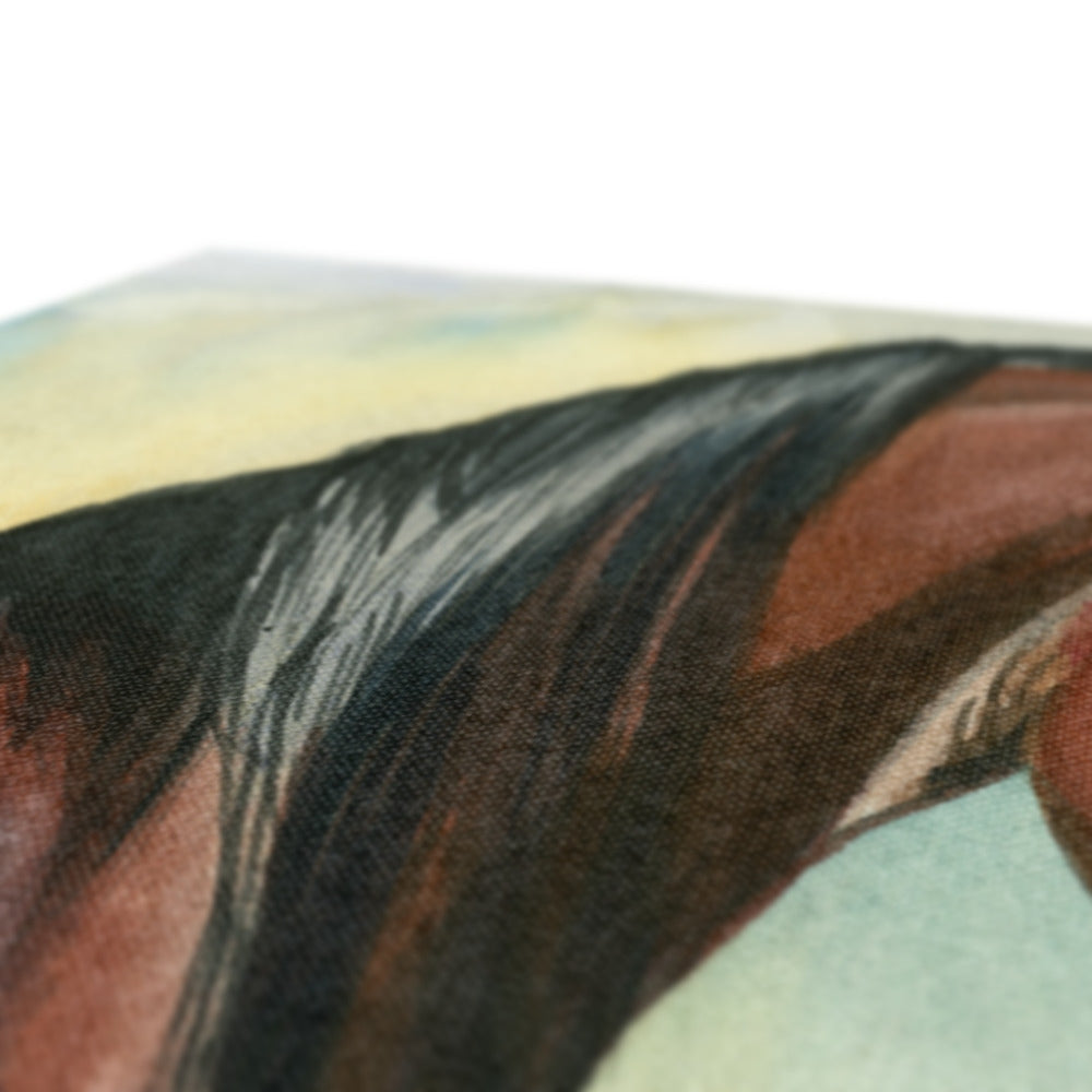 Hey Bay – Elegant Equine Arabian Horse Watercolor Fine Art Print