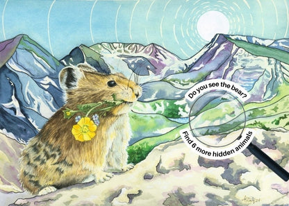Peek Beyond the Pika - Rocky Mountain Wildlife Fine Art Paper Print