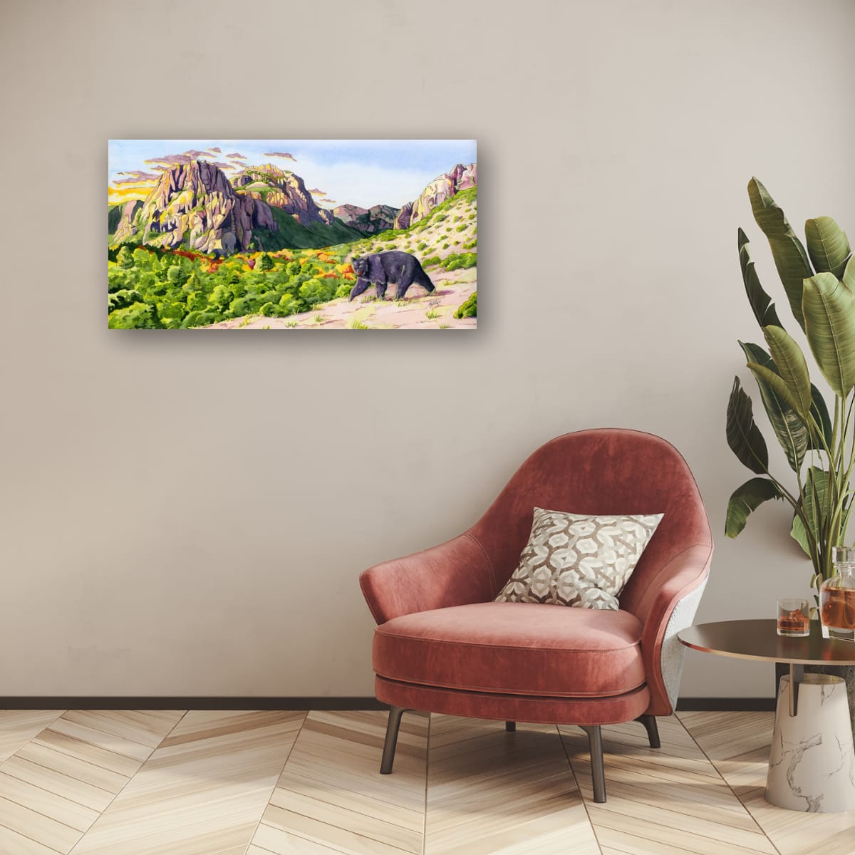 Guardians of the Canyon – Desert Wildlife Canvas Fine Art Print