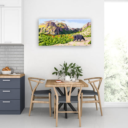 Guardians of the Canyon – Desert Wildlife Canvas Fine Art Print