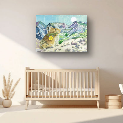 Peek Beyond the Pika - Rocky Mountain Wildlife Fine Art Canvas Print
