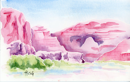 Floating the Green River Plein Air Study